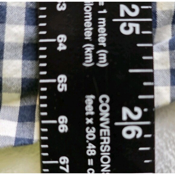 Levi's Men's Medium Black & White Check Long Sleeve Button Down Shirt - Picture 7 of 7